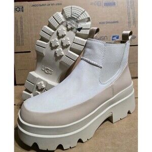UGG SEA SALT BRISBANE CHELSEA WATERPROOF PLATFORM BOOTS WOMEN' US 9.5 EUR 40.5